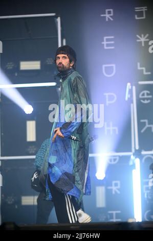 23. Juli 2022, Sheffield, South Yorkshire, USA: Kasabian Performing at Tramlines Festival , Großbritannien , 23.07.2022 (Bildquelle: © Robin Burns/ZUMA Press Wire) Stockfoto