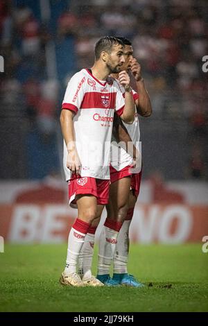 Maceio, Brasilien. 23.. Juli 2022. AL - Maceio - 07/23/2022 - BRASILIANISCHER B 2022, CRB X NOVO HORIZONTINO - Rafael Longuine CRB Spieler bei einem Spiel gegen Novorizontino im Rei Pele Stadion für die brasilianische Meisterschaft B 2022. Foto: Celio Junior/AGIF/Sipa USA Quelle: SIPA USA/Alamy Live News Stockfoto