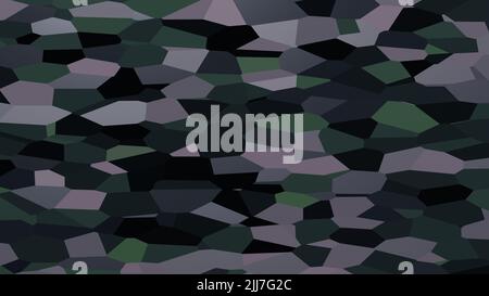 3D Rendern. Minimalistischer Hintergrund mit schwarzen Farbtönen und sechseckigen. Render bunten sechseckigen Bienenstock - Lichter und Materialien Stockfoto
