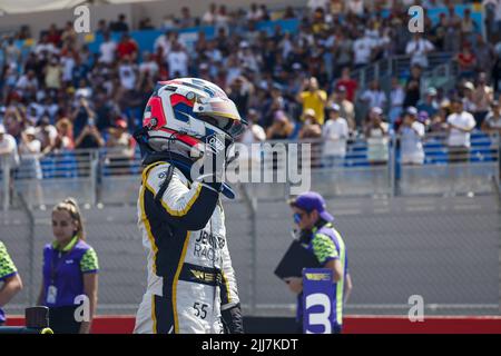 55 CHADWICK Jamie (gbr), Jenner Racing, Tatuus-Toyota FT-60, Portrait während der 5. Runde der 2022 W Serie, vom 22. Bis 24. Juli 2022 auf dem Circuit Paul Ricard, in Le Castellet, Frankreich - Foto: Julien Delfosse/DPPI/LiveMedia Stockfoto