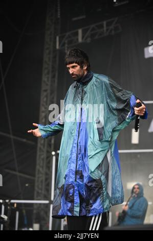 Kasabian beim Tramlines Festival , Großbritannien , 23.07.2022 Stockfoto