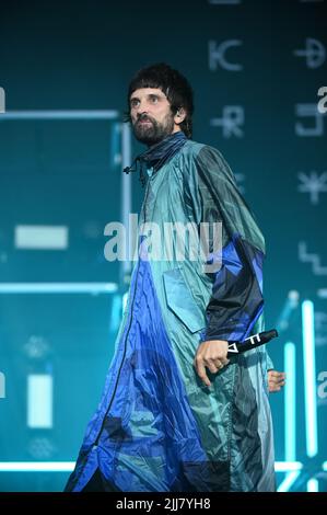 Kasabian beim Tramlines Festival , Großbritannien , 23.07.2022 Stockfoto