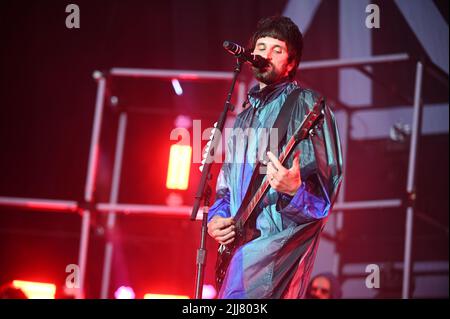 Kasabian beim Tramlines Festival , Großbritannien , 23.07.2022 Stockfoto