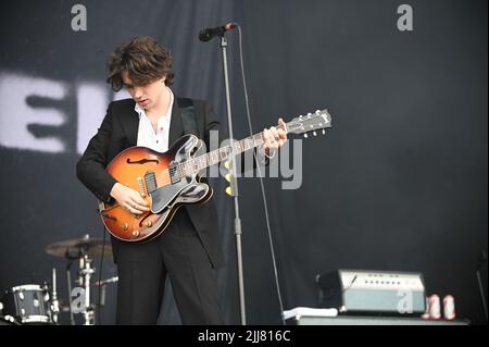 23. Juli 2022, Sheffield, South Yorkshire, USA: Inhaler Performing at Tramlines Festival , Großbritannien , 23.07.2022 (Bildquelle: © Robin Burns/ZUMA Press Wire) Stockfoto