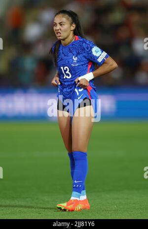 Rotherham, England, 23.. Juli 2022. Selma Bacha aus Frankreich während des Spiels der UEFA Women's European Championship 2022 im New York Stadium, Rotherham. Bildnachweis sollte lauten: Simon Bellis / Sportimage Kredit: Sportimage/Alamy Live News Stockfoto