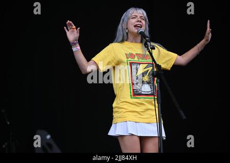 23. Juli 2022, Sheffield, South Yorkshire, USA: Pixy Performing at Tramlines Festival , Großbritannien , 23.07.2022 (Bildquelle: © Robin Burns/ZUMA Press Wire) Stockfoto