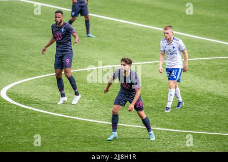 Moustafa Zeidan (# 20) hat in seinem neuen Club Malmo FF einen Traumstart hinter sich, nachdem er von IK Sirius ausgetreten ist Stockfoto