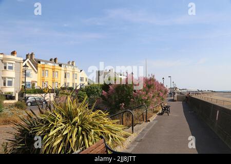 Esplanade, Burnham-on-Sea, Sedgemoor, Somerset, England, Großbritannien, Großbritannien, Großbritannien, Europa Stockfoto