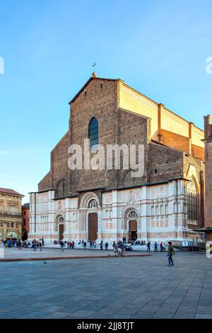 Bologna, Italien - 12. Oktober 2016: Basilica di San Petronio in Bologna Stockfoto