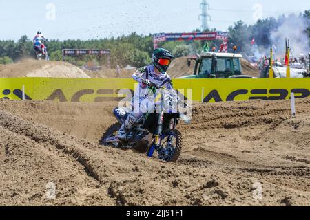 Der Niederländer Glenn Coldenhoff im Einsatz beim Motocross MXGP Grand Prix Flandern, 14. (von 18) Rennen der FIM Motocross-Weltmeisterschaft, Sonntag, 24. Juli 2022 in Lommel. BELGA FOTO MARIJN DE KEYZER Stockfoto