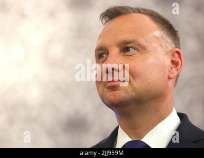 Krakau. Krakau. Polen. Andrzej Duda, Präsident von Polen. Stockfoto