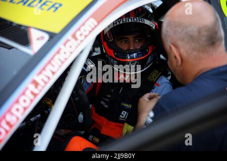 Campagnano von Rom, Italien 24.. Juli 2022: Während des FIA WTCR und ETCR Race of Italy 2022 im Autodromo Vallelunga Piero Taruffi Stockfoto