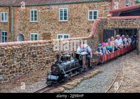 Die Norton Hill Light Railway in Snettisham, Norfolk. Stockfoto