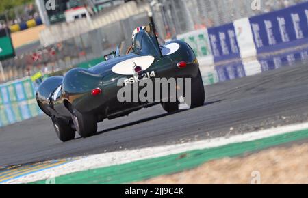 2022 LE MANS-KLASSIKER - 1955 Jaguar Typ D Stockfoto