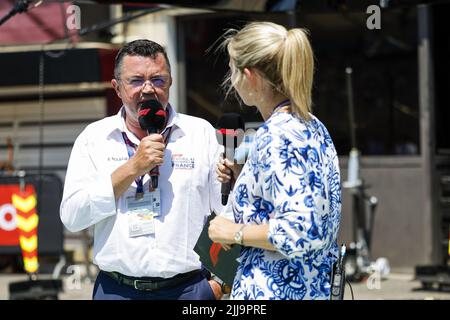 Le Castellet, Frankreich - 24/07/2022, Le Castellet, Frankreich - 24/07/2022, Boullier Eric, GIP-Präsident, Portrait während des Formel 1 Lenovo Grand Prix de France, Grand Prix von Frankreich 2022, 12. Lauf der FIA Formel 1 Weltmeisterschaft 2022 vom 22. Bis 24. Juli 2022 auf dem Circuit Paul Ricard, in Le Castellet, Frankreich - Foto: Julien Delfosse / Dppi/DPPI/LiveMedia Stockfoto