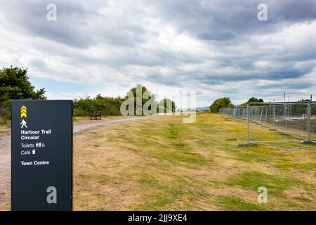 Lydney Harbour, Severn Estuary, Gloucestershire. Stockfoto