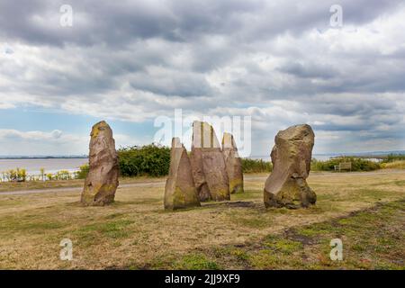 Lydney Harbour, Severn Estuary, Gloucestershire. Stockfoto