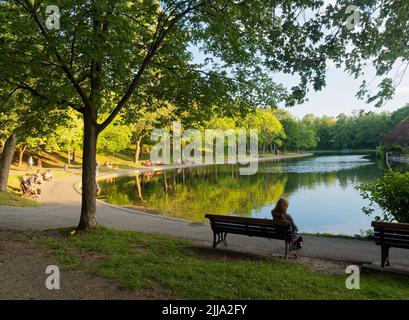 Lafontaine Park in Montreal. Quebec, Kanada Stockfoto