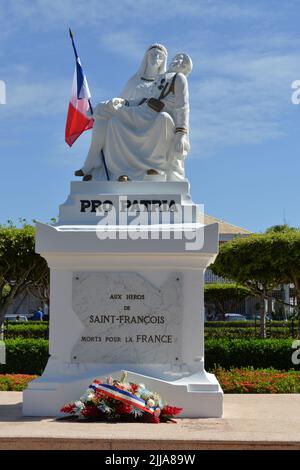 Kriegsdenkmal in guadeloupe, französisch-westindien Stockfoto