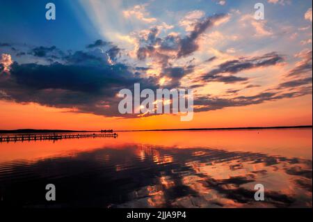 Bilder Aufgenommen im Steinhuder Meer, bin Steinhuder Meer. Stockfoto