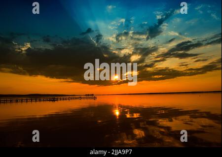 Bilder Aufgenommen im Steinhuder Meer, bin Steinhuder Meer. Stockfoto