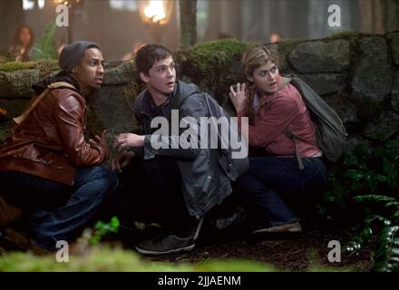 BRANDON T. JACKSON, Logan Lerman, ALEXANDRA DADDARIO, Percy Jackson: das Meer der Monster, 2013 Stockfoto