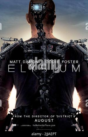 MATT DAMON POSTER, ELYSIUM, 2013 Stockfoto