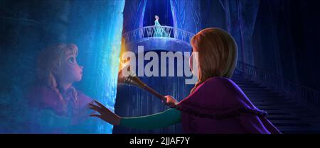 ANNA, ELSA, GEFROREN, 2013 Stockfoto