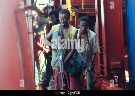 BARKHAD ABDI, FEYSAL AHMED, MAHAT M. ALI, Kapitän Phillips, 2013 Stockfoto