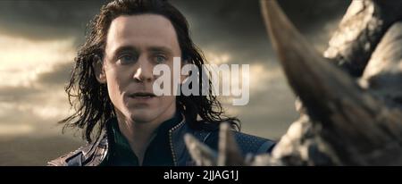 TOM HIDDLESTON, THOR: die dunkle Welt, 2013 Stockfoto