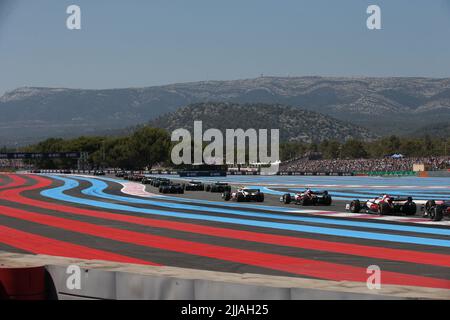 jul 24 2022 Le Castellet, Frankreich - F1 2022 Frankreich GP - Rennen - th Start Stockfoto