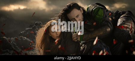 NATALIE PORTMAN, TOM HIDDLESTON, THOR: die dunkle Welt, 2013 Stockfoto