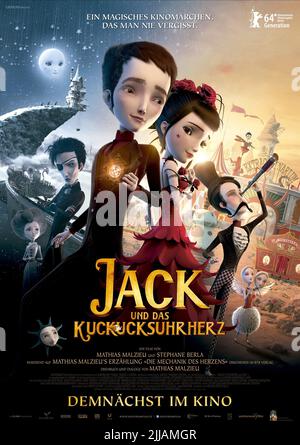 JOE, JACK, Miss Acacia, MELIES POSTER, JACK UND DIE KUCKUCKSUHR HERZ, 2013 Stockfoto