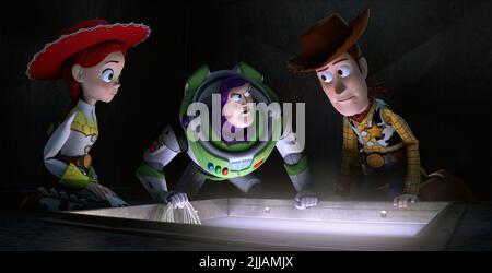 JESSIE, BUZZ LIGHTYEAR, WOODY, SPIELZEUGGESCHICHTE DES TERRORS, 2013 Stockfoto