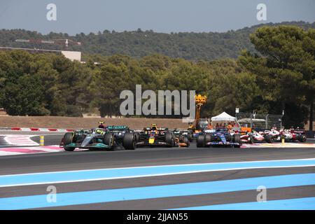 jul 24 2022 Le Castellet, Frankreich - F1 2022 Frankreich GP - Rennen - th Start Stockfoto