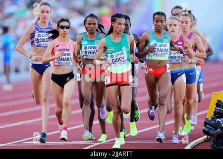 Hayward Field, Eugene, Oregon, USA. 23.. Juli 2022. Nozomi Tanaka (JPN), 23. JULI 2022 - Leichtathletik : IAAF World Championships Oregon 2022 Women's 5000m Final at Hayward Field, Eugene, Oregon, USA. Quelle: Naoki Nishimura/AFLO SPORT/Alamy Live News Stockfoto