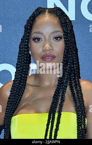 Rom, Italien. 24.. Juli 2022. Keke Palmer besucht den roten Teppich der italienischen Premiere von Film Nope im Space-Kino Moderno. Kredit: SOPA Images Limited/Alamy Live Nachrichten Stockfoto