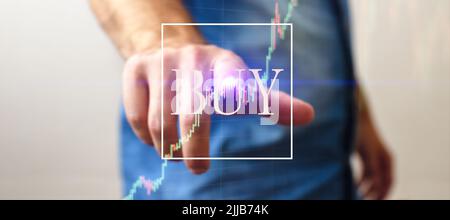 Planung und Geschäftsstrategie Analyse des Devisenhandels Finanzen und Banken. Digitale Marketingtechnologie. Stockfoto