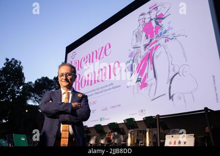 Rom, Italien. 24.. Juli 2022. Gian Luca Farinelli, Präsident der Stiftung Cinema for Rome (Foto: Matteo Nardone/Pacific Press/Sipa USA) Quelle: SIPA USA/Alamy Live News Stockfoto