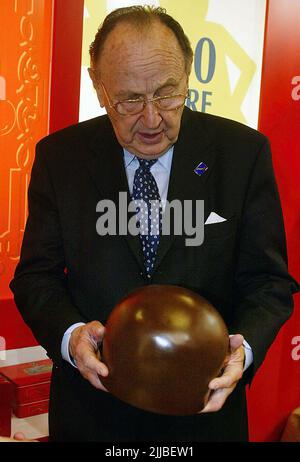 Der deutsche FDP Politiker Hans-Dietrich Genscher in Köln. Stockfoto