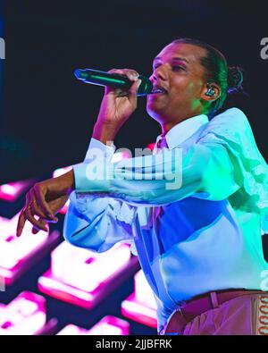 20/07/2022 - der belgische Rapper und Produzent STROMAE spielt live beim Milano Summer Festival / Ippodromo SNAI, Italien Stockfoto