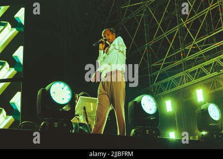 20/07/2022 - der belgische Rapper und Produzent STROMAE spielt live beim Milano Summer Festival / Ippodromo SNAI, Italien Stockfoto
