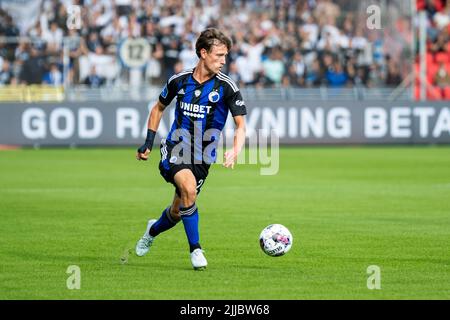 Aalborg, Dänemark. 24.. Juli 2022. William Boving (24) vom FC Kopenhagen beim Superliga-Spiel 3F zwischen Aalborg Boldklub und dem FC Kopenhagen im Aalborg Portland Park in Aalborg. (Foto: Gonzales Photo/Alamy Live News Stockfoto