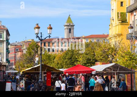 Cours Saleya Market, Nizza, Südfrankreich 2019 Stockfoto