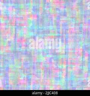 Abstrakte Grunge Kreuz geometrischen Formen zeitgenössische Kunst multicolor nahtlose Muster Hintergrund. Aquarell Hand gezeichnet bunte Pinselstriche Textur. Stockfoto