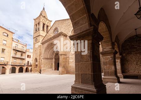 Kirche Santa Maria de Agramunt, Agramunt, Lleida, Spanien Stockfoto