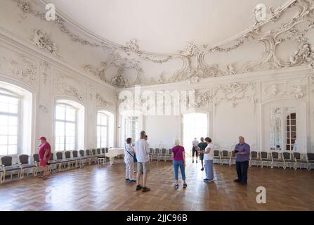 Rundale Palace Lettland, ein restaurierter Barockpalast aus dem 18.. Jahrhundert, innen, Stockfoto