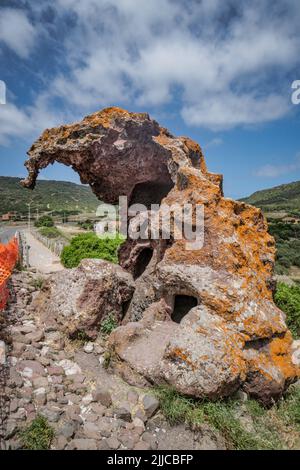 Sardinien Boccia dell Elefante Elefantenfelsen | Sardinien Boccia dell Elefante Elefantenfelsen. Italien Stockfoto