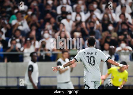 Osaka, Japan. 25.. Juli 2022. Neymar (PSG) Fußball: PSG Japan Tour 2022 Spiel zwischen Paris Saint-Germain und Gamba Osaka im Panasonic Stadium Suita in Osaka, Japan. Quelle: AFLO SPORT/Alamy Live News Stockfoto