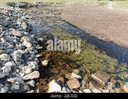 Alte Schleuse, Burrator Reservoir Stockfoto